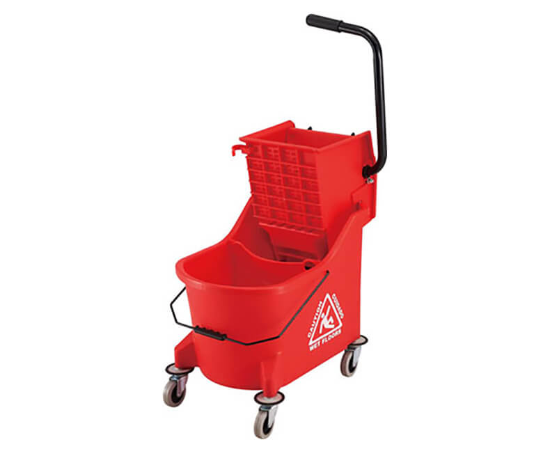 33L plastic wringer mop bucket