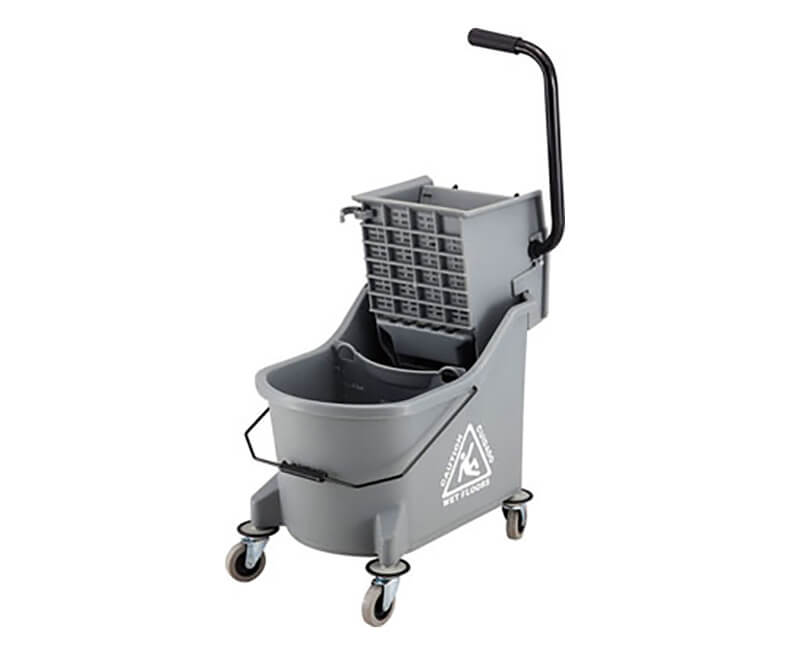 33L plastic wringer mop bucket