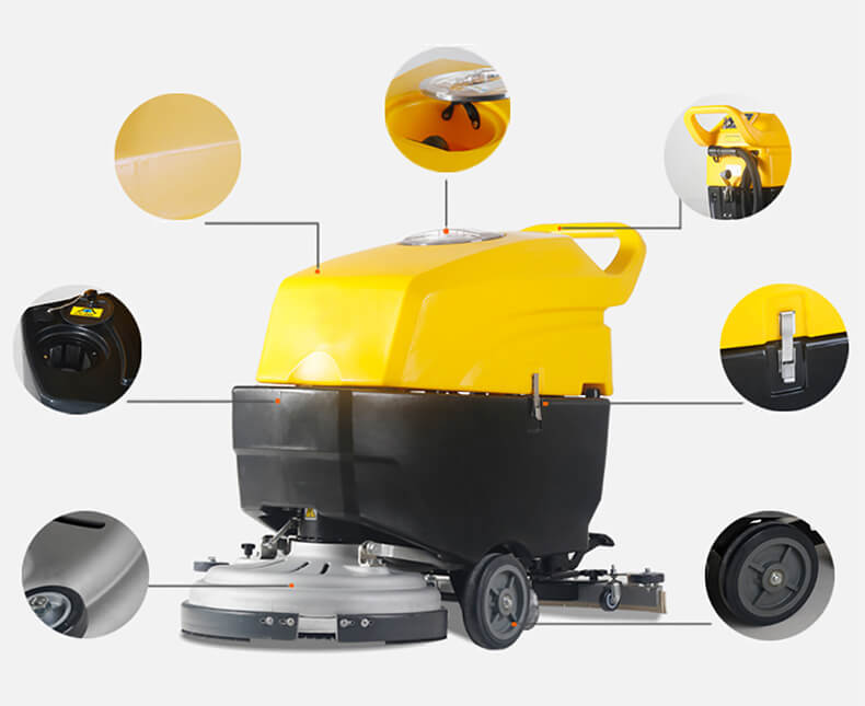 Fully automatic washing floor car