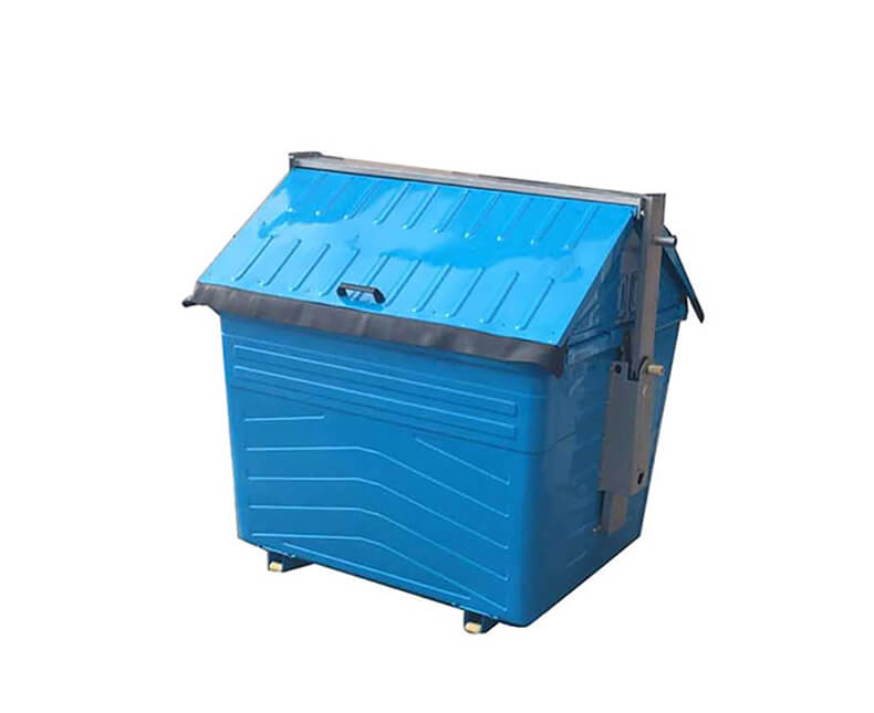 Galvanized garbage trolley customized