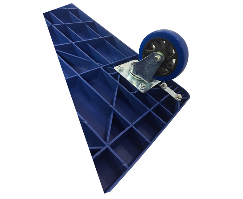 Stackable folding dolly plastic trolley