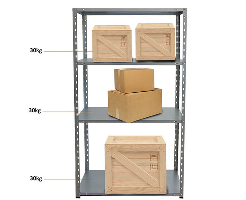 Boltless rack shelving system