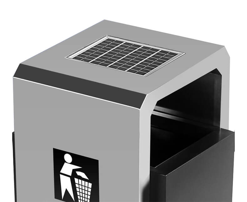 Solar Power Litter Compactor Bins