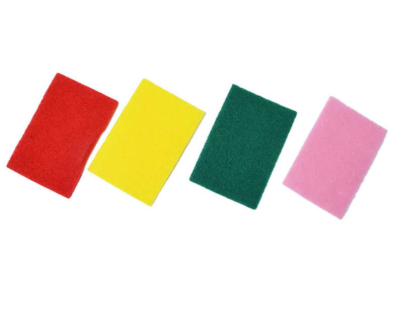 5pcs Polyester handle scrubber