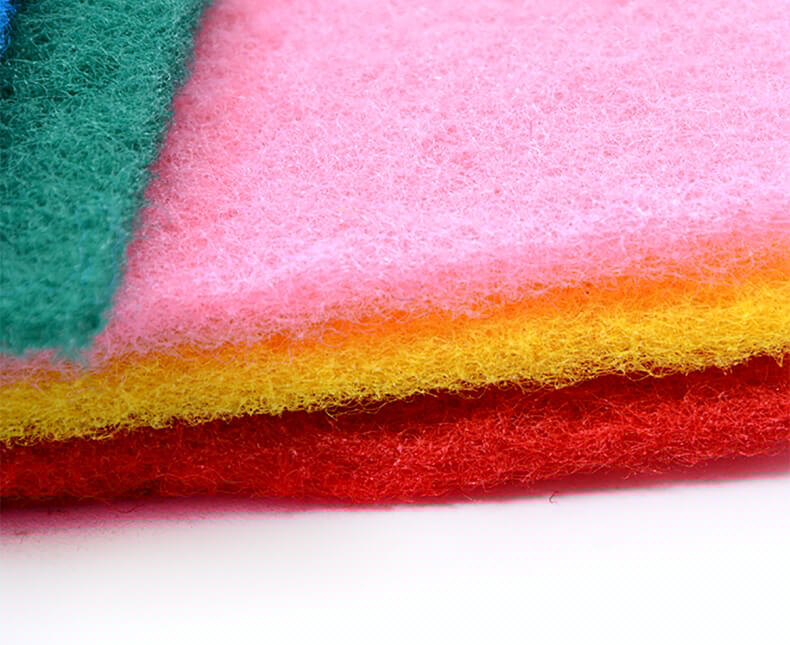 5pcs Polyester handle scrubber