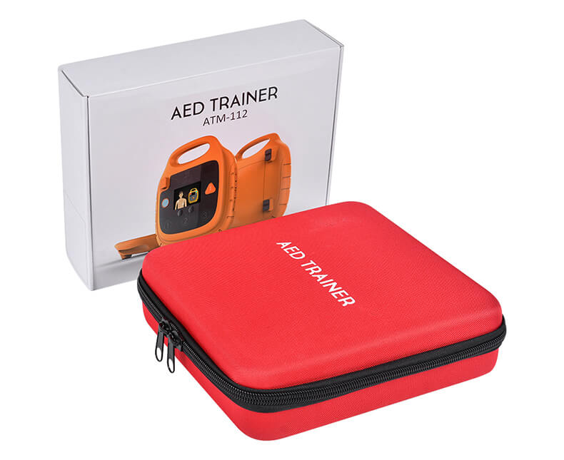 Automated external defibrillator trainer
