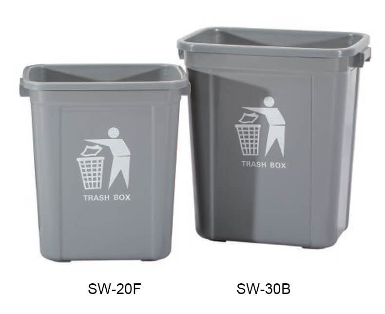 Push lid trash bin series