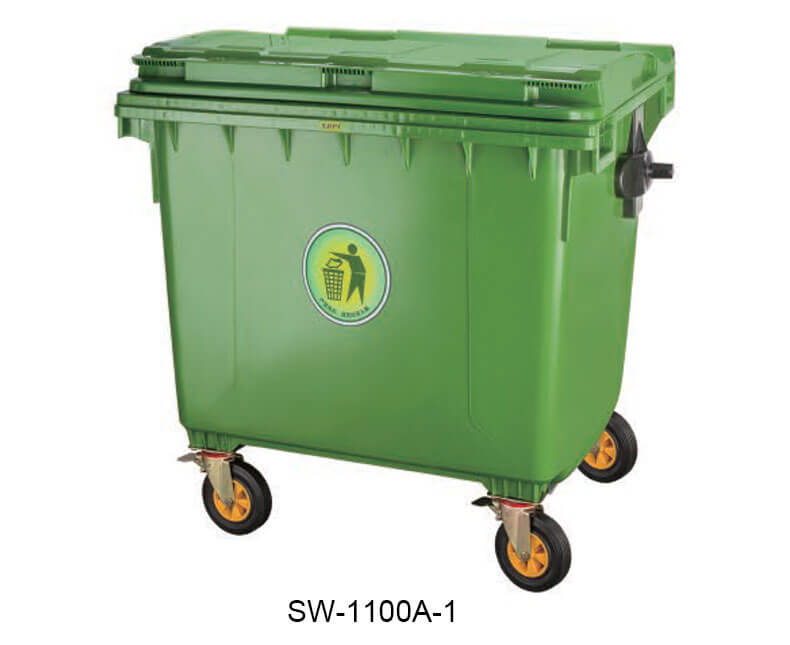 Four Wheels Mobile Garbage Container