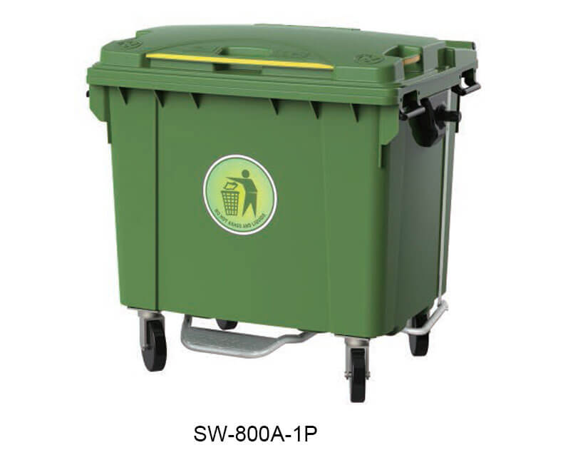 Four Wheels Mobile Garbage Container