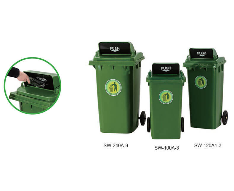 Two Wheels Mobile Garbage Container