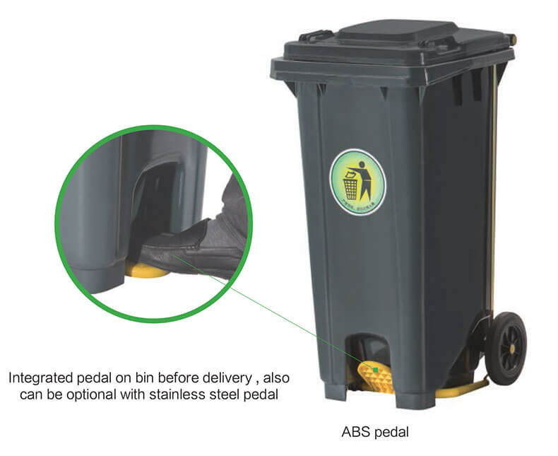 Two Wheels Mobile Garbage Container