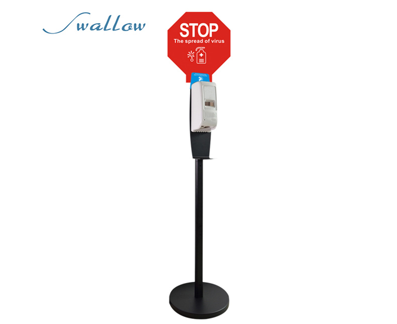 Hand sanitizer gel dispenser stand