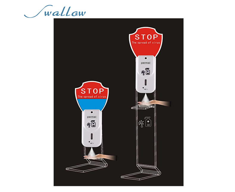 Hand sanitizer gel dispenser stand