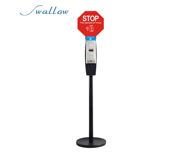 Hand sanitizer gel dispenser stand
